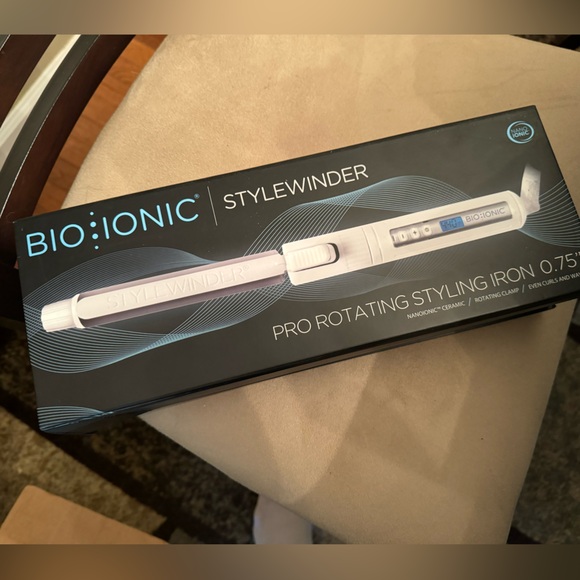 NIB BioIonic StyleWinder Rotating Styling Iron~ 0.75 inch - Picture 6 of 9